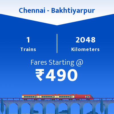 Chennai To Bakhtiyarpur Trains